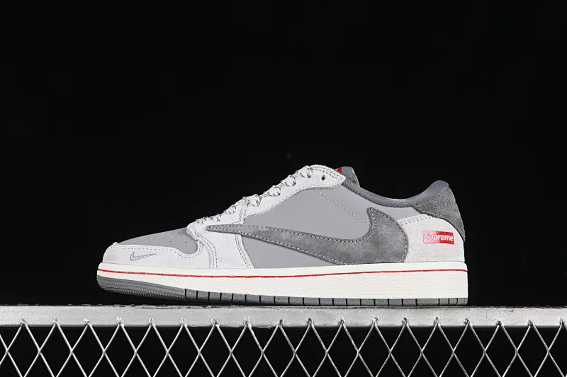 All categories Air Jordan Jordan series basketball shoes Air Jordan 1 Low High-end customized low-top sneakers Travis Scott x Fragment Design x Air Jordan 1 Low OG SP AJ1 Joe 1 Supreme joint-horn gray low-top cultural casual sneakers JH6089-005